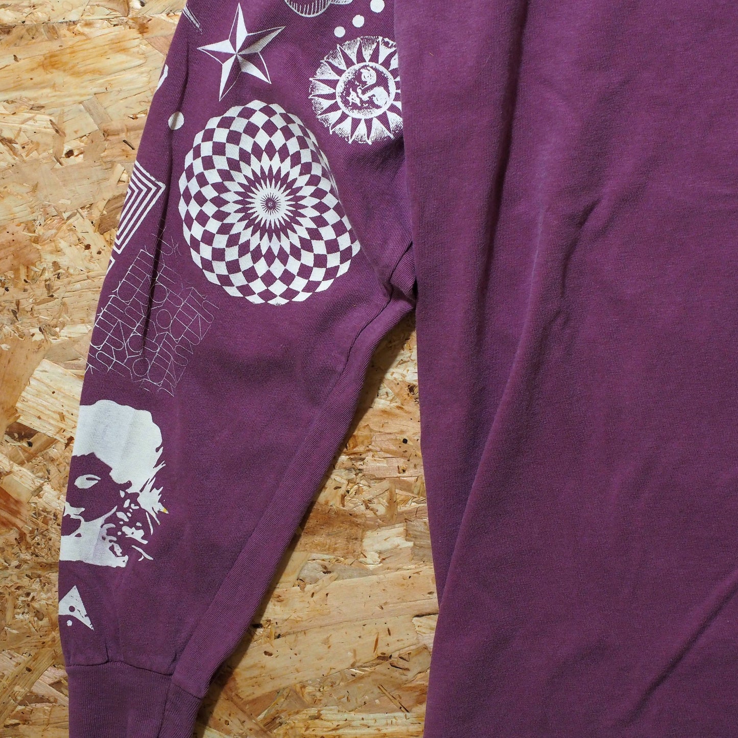 Silkscreen Handprinted Art Long Tee 009 M