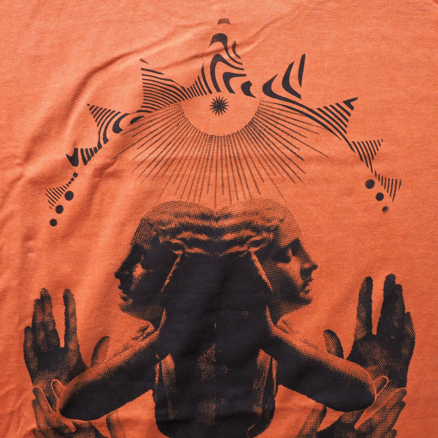 Silkscreen Handprinted Art Tee 011 XL