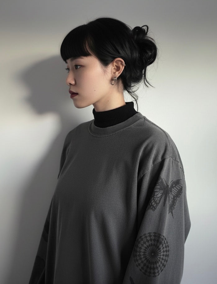 アート Tシャツ Silkscreen Art Long Tee 025 S