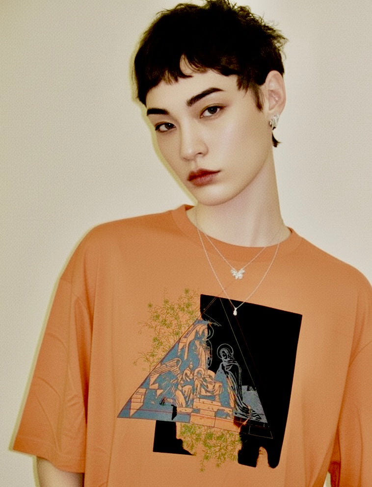 アート Tシャツ / Silkscreen Art Tee 024 M