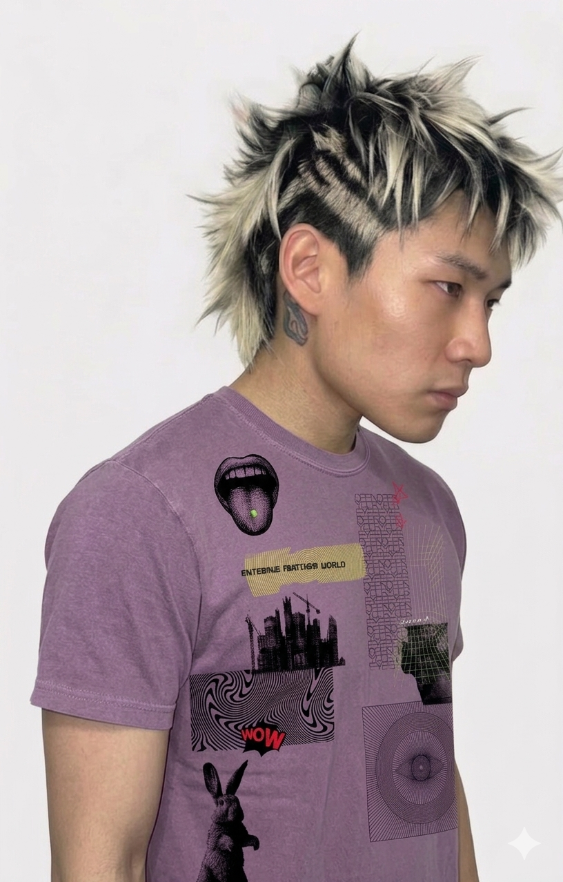 アート Tシャツ / Silkscreen Art Tee028 M