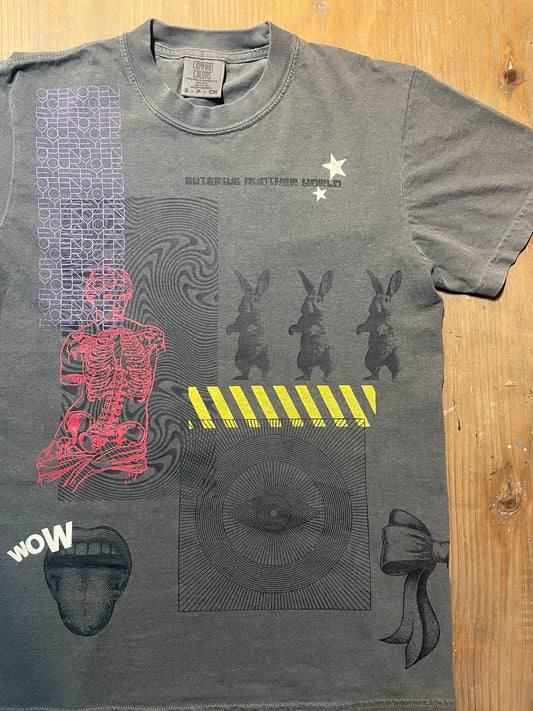 Silkscreen Handprinted Art Tee 029 S