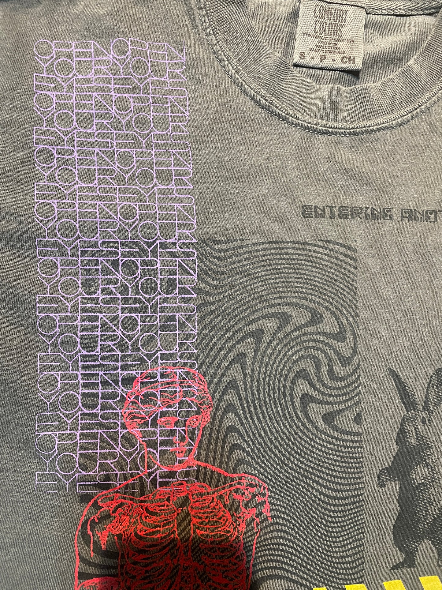 Silkscreen Handprinted Art Tee 029 S